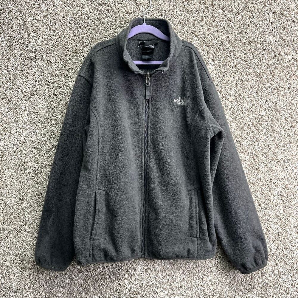The North Face Jacket Boys Large 14-16 Gray Fleece Zip Up